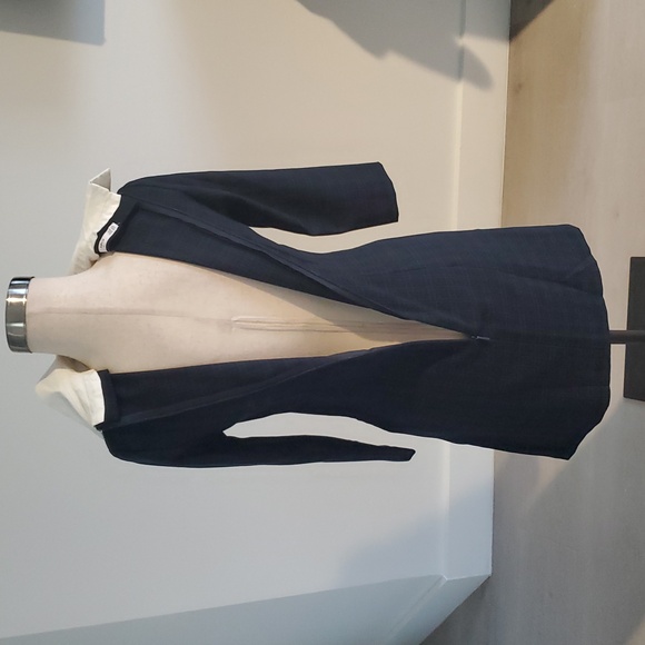 MNG women’s Navy/Green plaid mini Dress with White Collar Size XXS like new - Picture 5 of 8